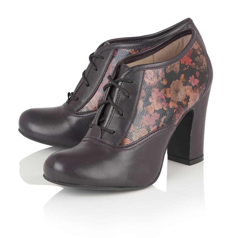 Lotus Hallmark Lian Purple Leather Shoe Boots - elevate your sole