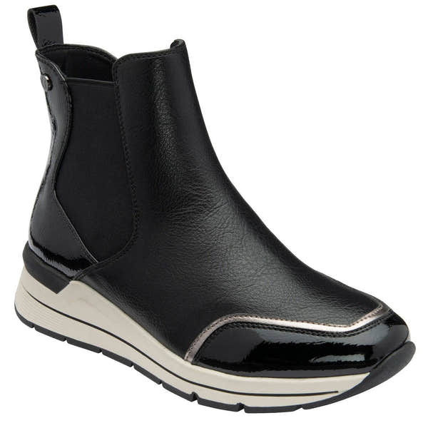 Lotus Ivana Ladies Black Pull On & Zip Ankle Boots-elevate your sole