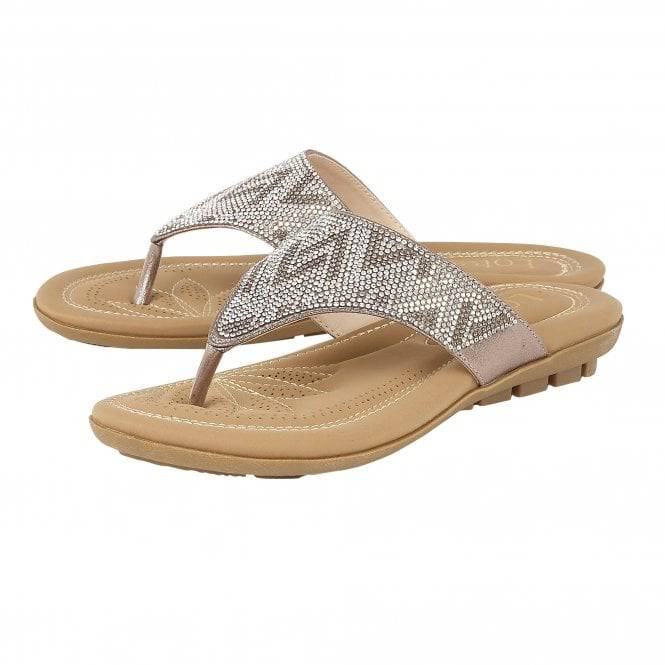 Lotus Patti Silver/Diamante-elevate your sole