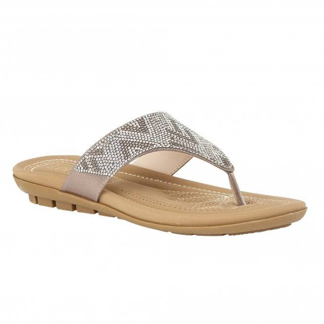 Lotus Patti Silver/Diamante-elevate your sole