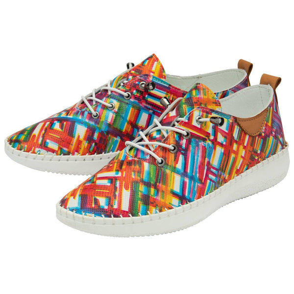 Lotus Tassia Ladies Tropical Print Leather Slip On Shoes-elevate your sole
