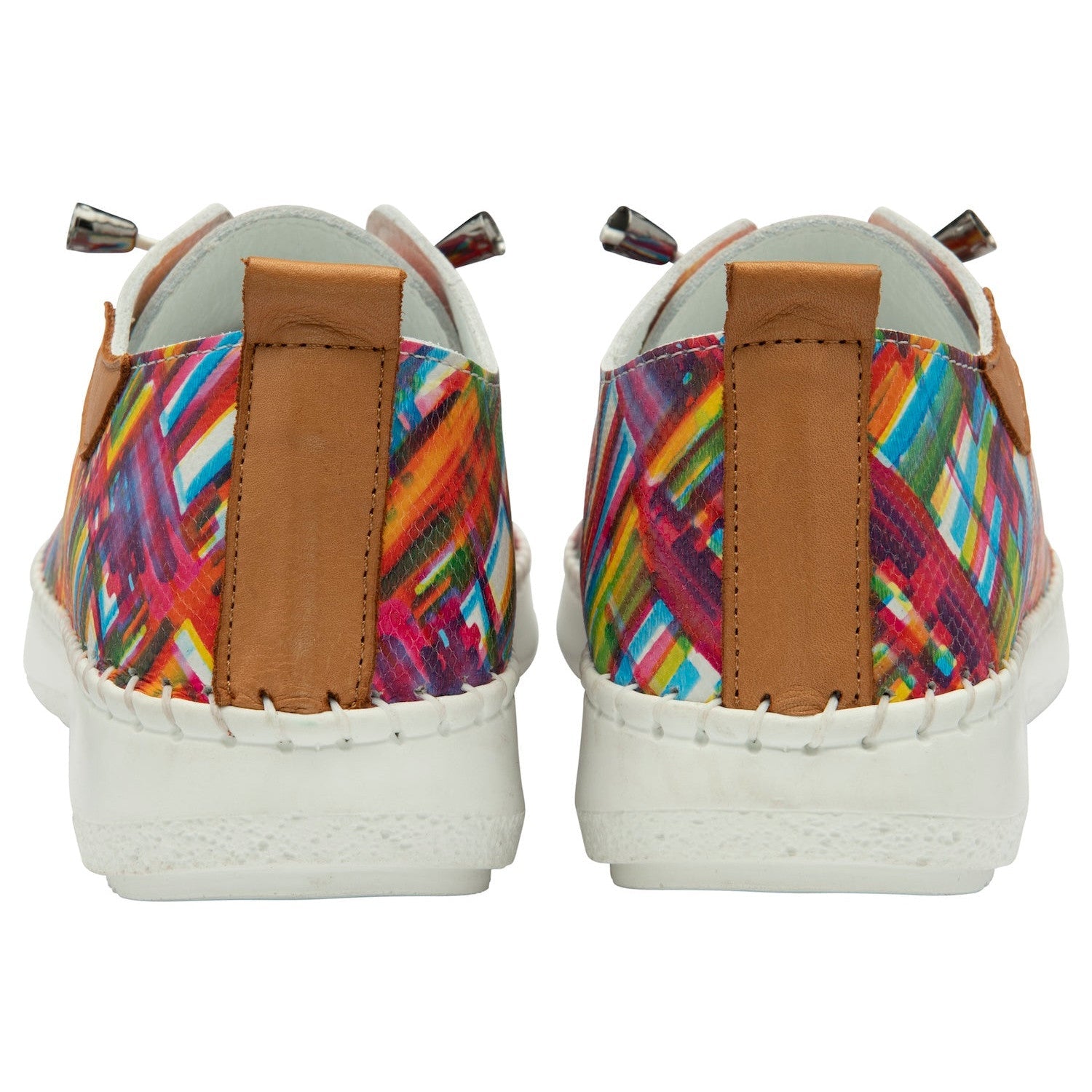 Lotus Tassia Ladies Tropical Print Leather Slip On Shoes-elevate your sole