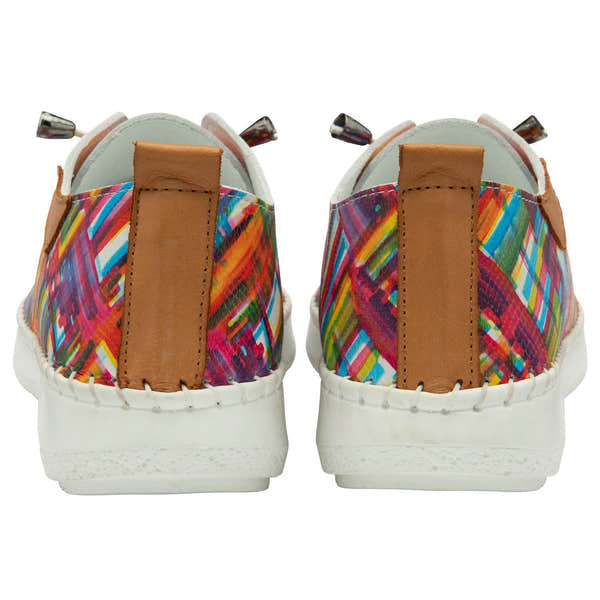 Lotus Tassia Ladies Tropical Print Leather Slip On Shoes-elevate your sole