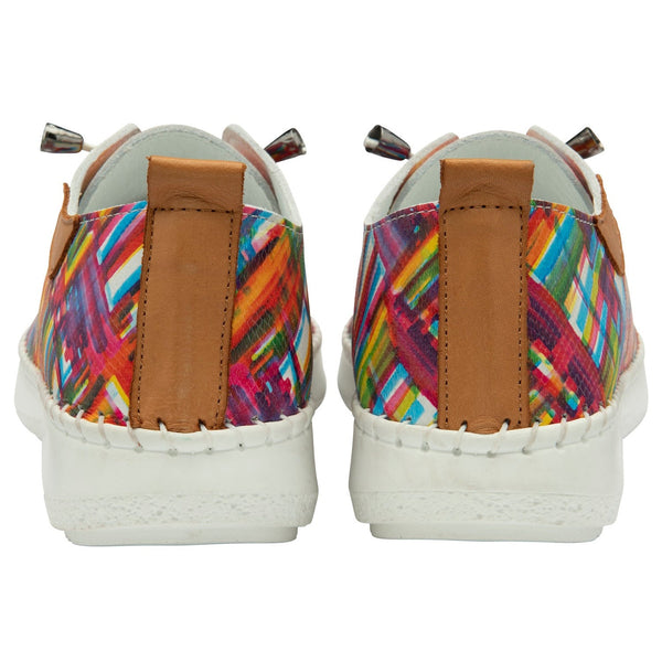 Lotus Tassia Ladies Tropical Print Leather Slip On Shoes-elevate your sole