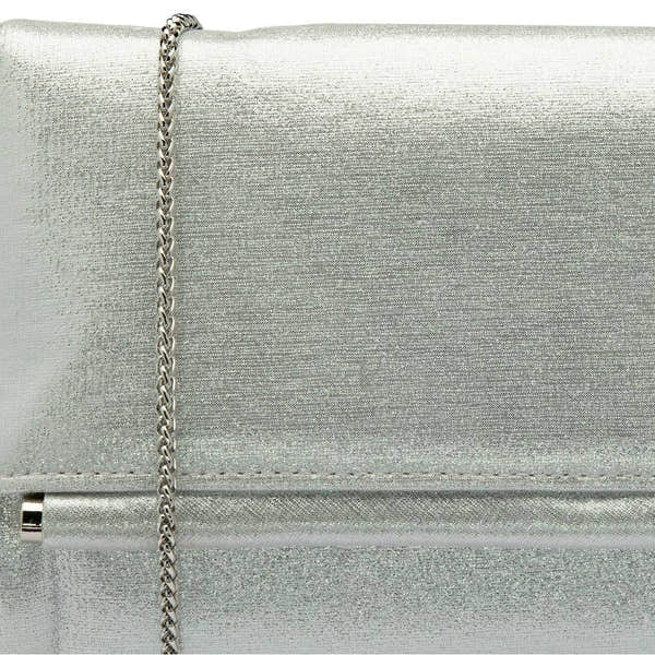 Lotus Thelma Silver Clutch Bag-elevate your sole