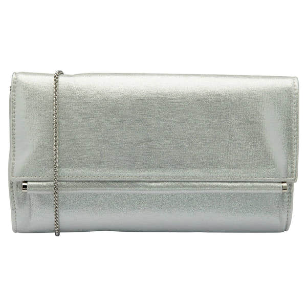 Lotus Thelma Silver Clutch Bag-elevate your sole