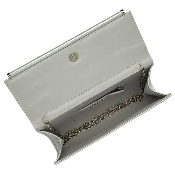 Lotus Thelma Silver Clutch Bag-elevate your sole