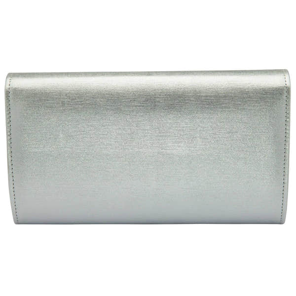 Lotus Thelma Silver Clutch Bag-elevate your sole