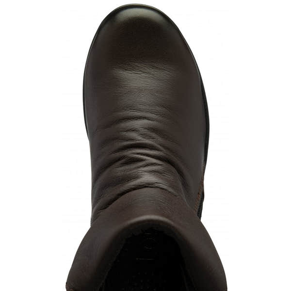 Lotus Cordelia women's brown leather ankle boots with twin zippers and classic design.