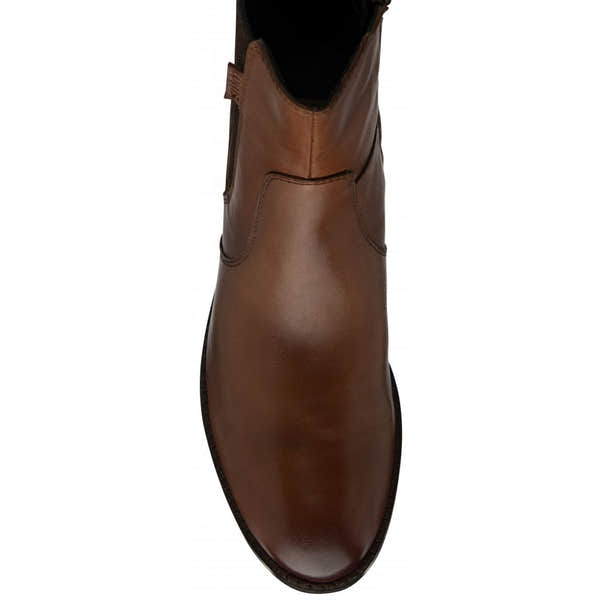 Lotus Lindley women's tan and leopard leather and textile ankle boots with side zip, stylish and comfortable footwear.