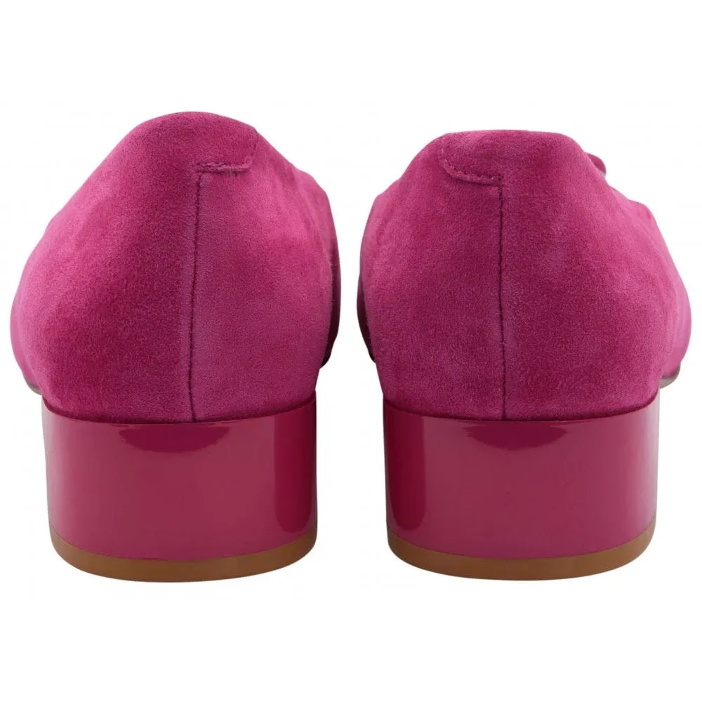 Lotus Valentina Ladies Pink Suede Slip On Shoes