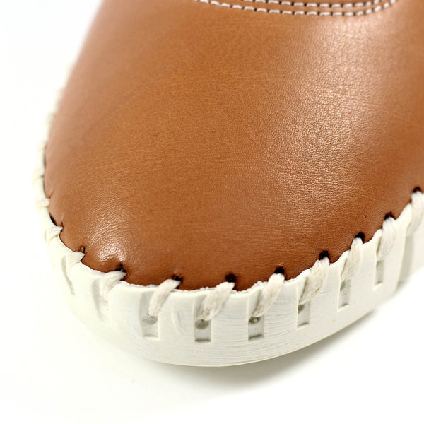 Lunar FLM011 Flamborough Ladies Tan Leather Slip On Shoes-elevate your sole