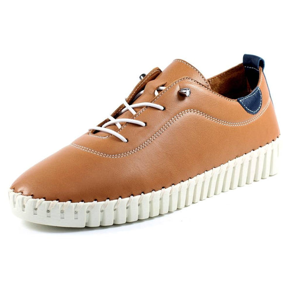 Lunar FLM011 Flamborough Ladies Tan Leather Slip On Shoes-elevate your sole