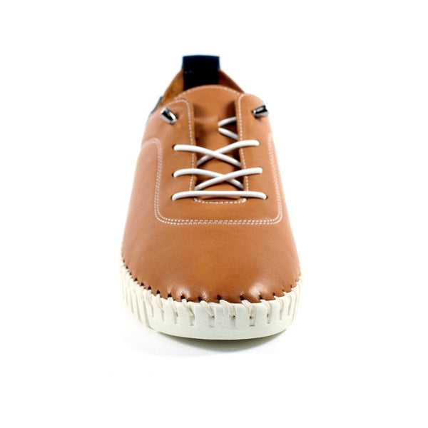 Lunar FLM011 Flamborough Ladies Tan Leather Slip On Shoes-elevate your sole