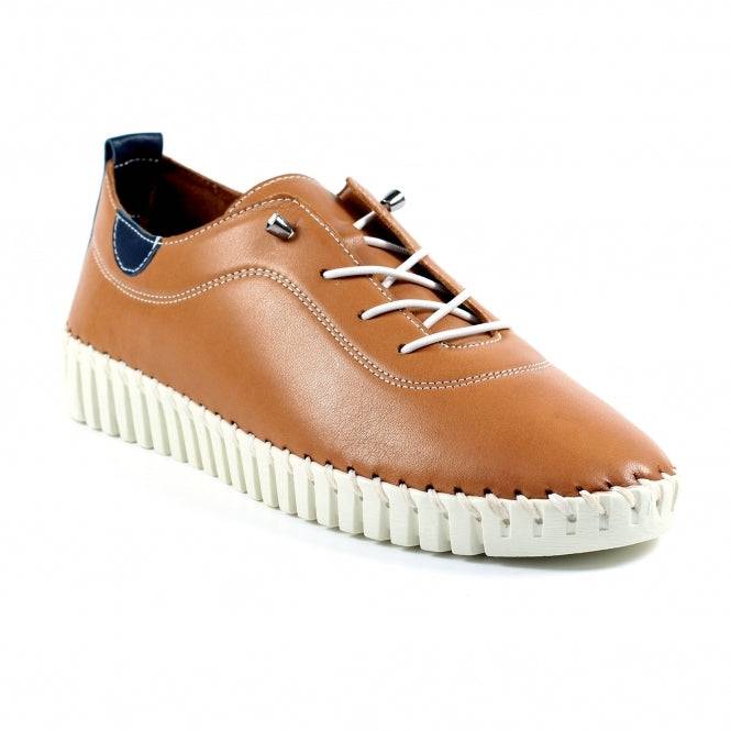 Lunar FLM011 Flamborough Ladies Tan Leather Slip On Shoes-elevate your sole
