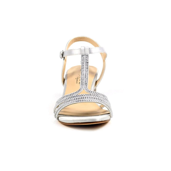 Lunar FLR063 Tatiana Ladies Silver Buckle Heels-elevate your sole