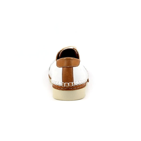 Lunar FLV026 Flow Ladies White Leather Lace Up Shoes-elevate your sole