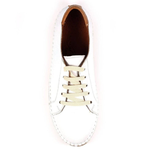Lunar FLV026 Flow Ladies White Leather Lace Up Shoes-elevate your sole