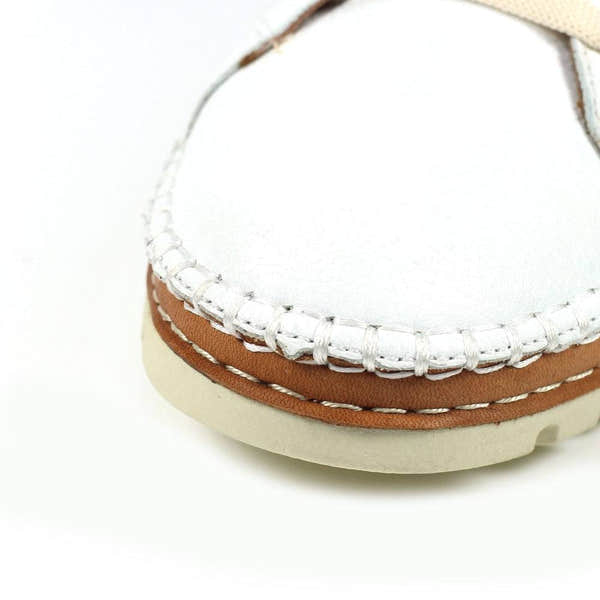 Lunar FLV026 Flow Ladies White Leather Lace Up Shoes-elevate your sole