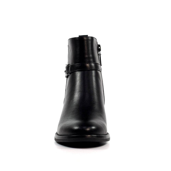 Lunar GLC006 Solana Ladies Black Side Zip Ankle Boots-elevate your sole