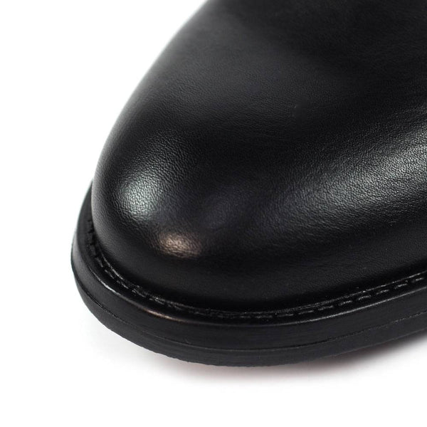 Lunar GLC006 Solana Ladies Black Side Zip Ankle Boots-elevate your sole