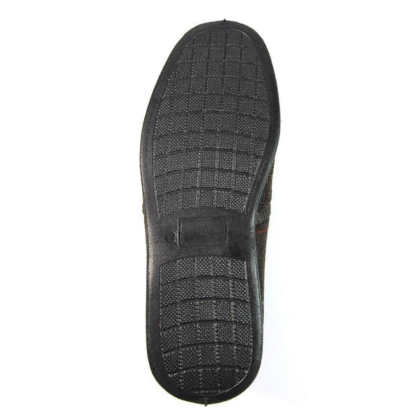 Lunar Good Year KMG137 Eisenhower Mens Brown Textile Slip On Slippers-elevate your sole