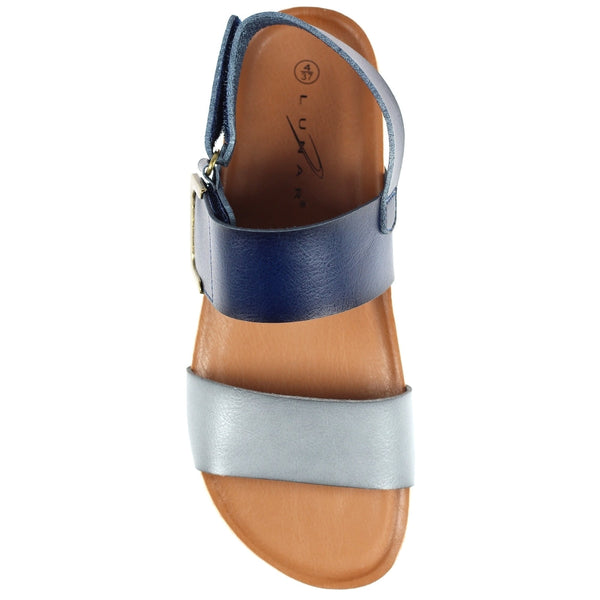 Lunar JLH356 Deanna II Ladies Grey Touch Fastening Sandals-elevate your sole