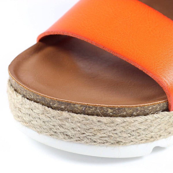 Lunar JLH356 Deanna II Ladies Orange Touch Fastening Sandals-elevate your sole