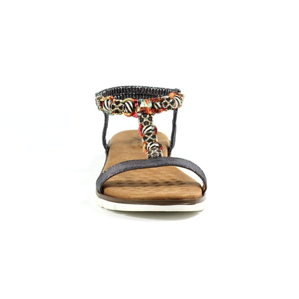 Lunar JLH363 Tempo Ladies Pewter Pull On Sandals-elevate your sole