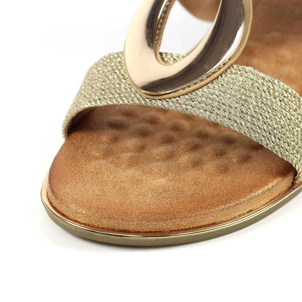 Lunar JLH434 Porto Ladies Beige Slip On Sandals-elevate your sole
