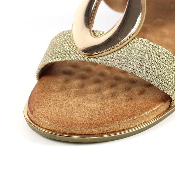 Lunar JLH434 Porto Ladies Beige Slip On Sandals-elevate your sole