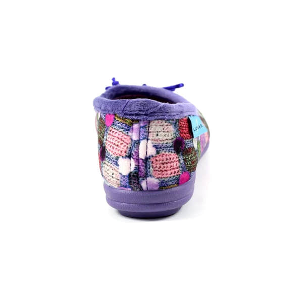 Lunar KLA095 Magic Ladies Spanish Purple Textile Slip On Slippers-elevate your sole