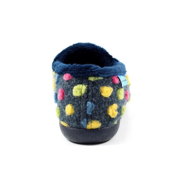 Lunar KLA125 Helix Ladies Spanish Blue Textile Slip On Slippers-elevate your sole