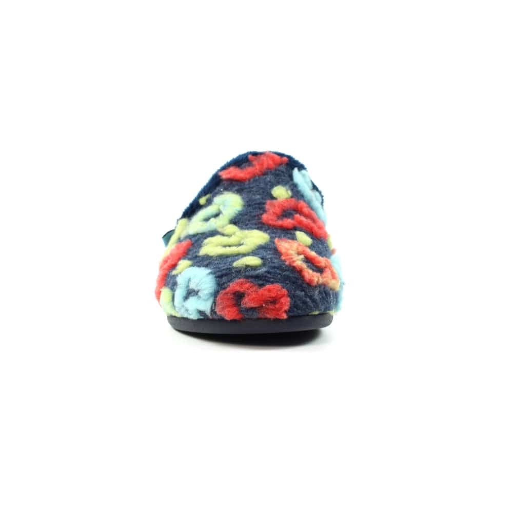 Lunar KLA233 Valentine Ladies Spanish Navy Textile Slip On Slippers-elevate your sole