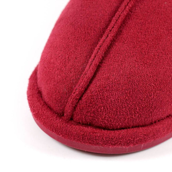 Lunar KLB033 Lunar Margarita II Ladies Berry Wool Slip On Slippers-elevate your sole