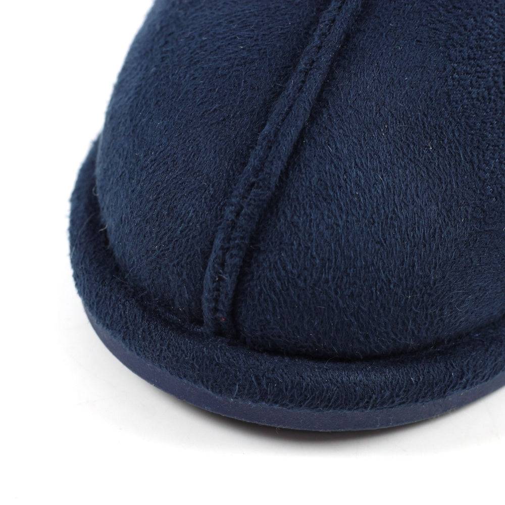 Lunar KLB033 Lunar Margarita II Ladies Navy Wool Slip On Slippers-elevate your sole
