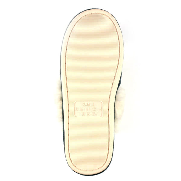 Lunar KLB038 Nika Ladies Grey Wool Slip On Slippers-elevate your sole