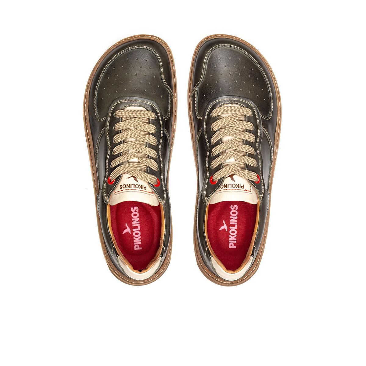Pikolinos Aranjuez U9F-6363C2 Unisex Spanish Pine Leather Lace Up Trainers