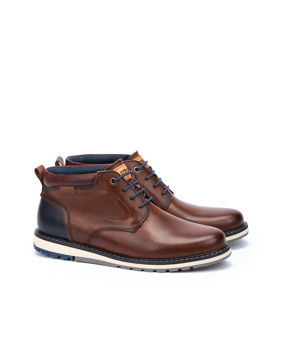 Pikolinos Berna M8J-8181 Mens Cuero Brown Leather Lace Up Shoes