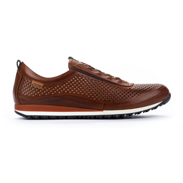 Pikolinos Liverpool M2A-6252 Mens Cuero Brown Leather Lace Up Trainers