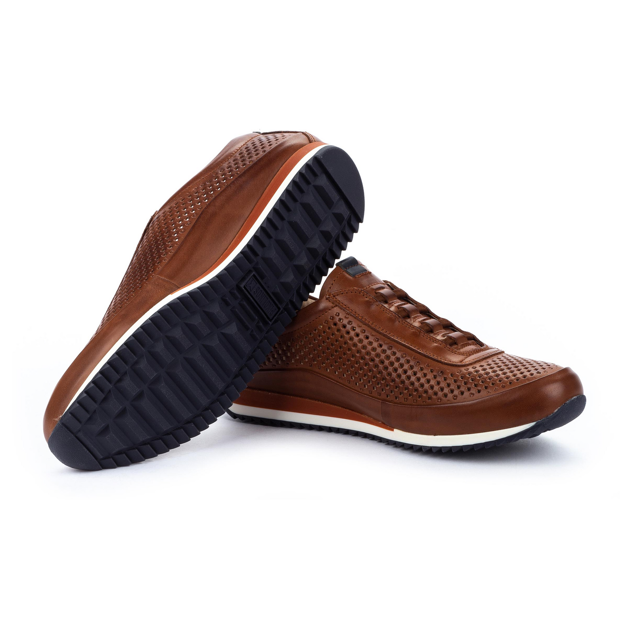 Pikolinos Liverpool M2A-6252 Mens Cuero Brown Leather Lace Up Trainers