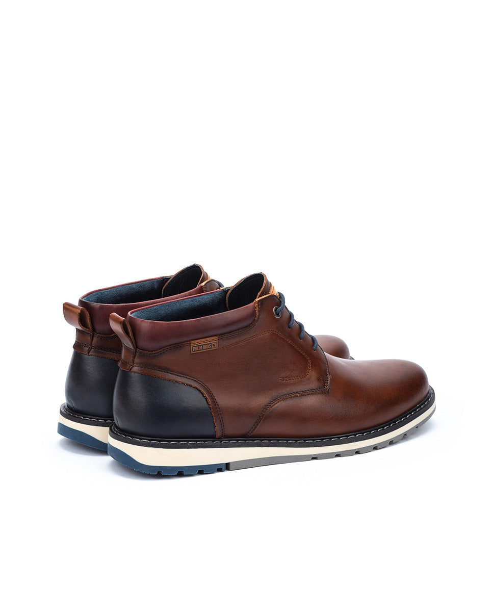 Pikolinos Berna M8J-8181 Mens Cuero Brown Leather Lace Up Shoes