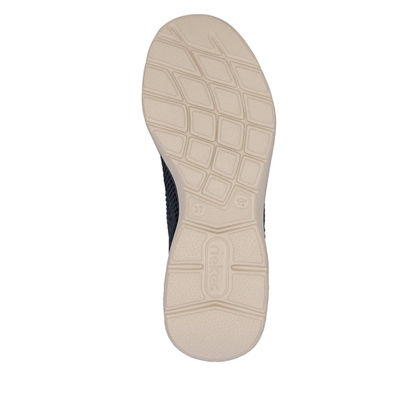 Rieker M5072-14 Ready2Go Ladies Blue Textile Slip On Trainers
