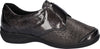 Waldlaufer M54306 230 052 Millu-S Ladies Carbon Grey Patent Leather Touch Fastening Shoes