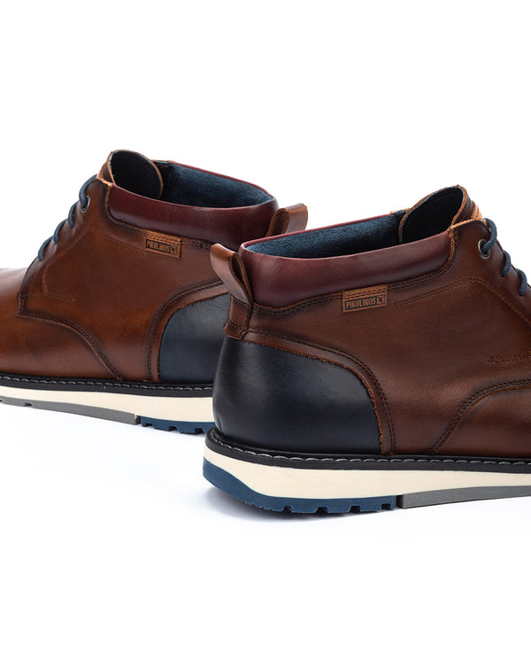 Pikolinos Berna M8J-8181 Mens Cuero Brown Leather Lace Up Shoes