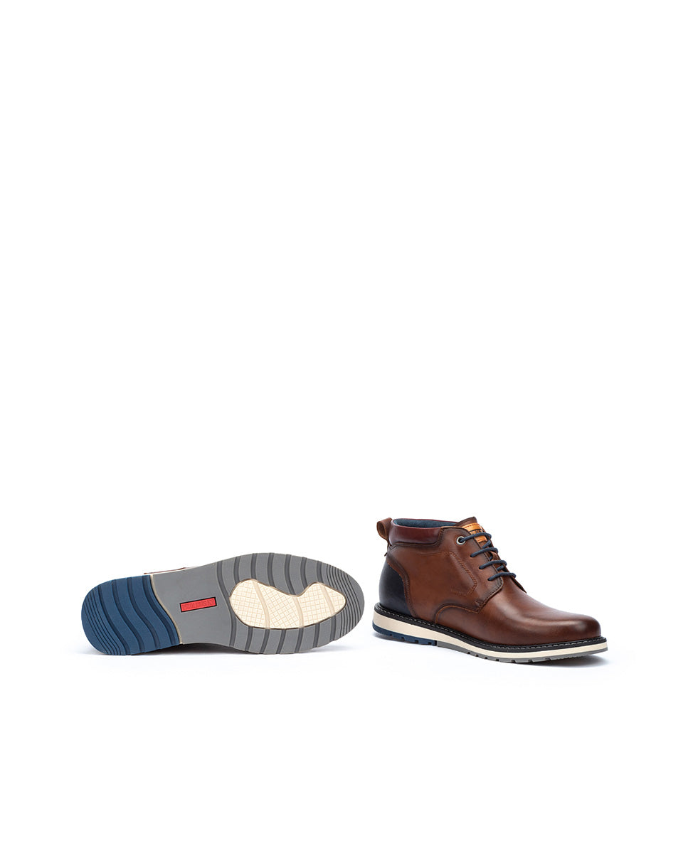 Pikolinos Berna M8J-8181 Mens Cuero Brown Leather Lace Up Shoes