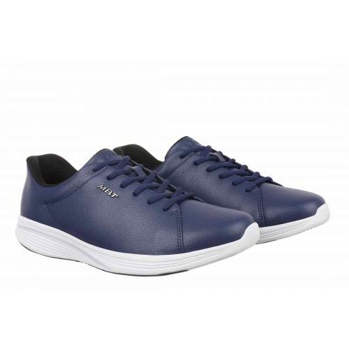MBT SF-4000 men's navy lace-up trainers with arch support, lightweight design, and comfortable sole.