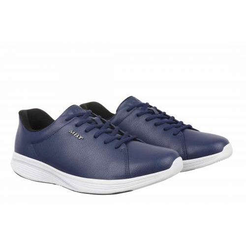 MBT SF-4000 men's navy lace-up trainers with arch support, lightweight design, and comfortable sole.