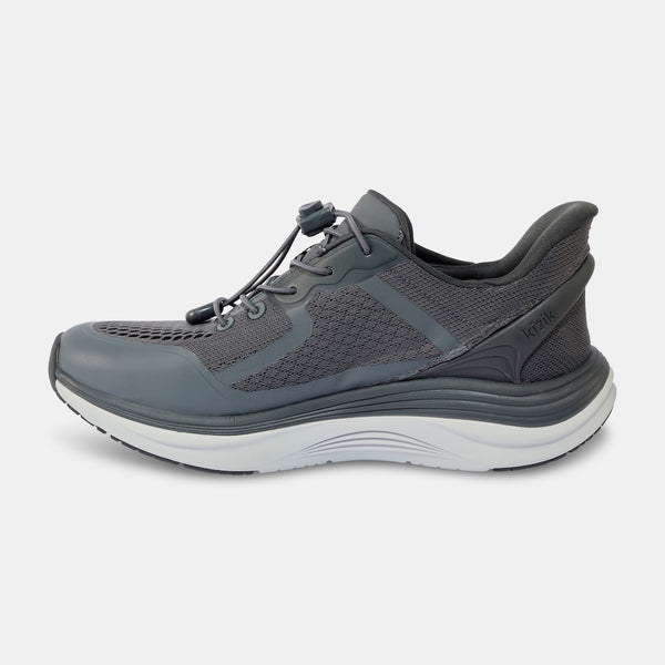 Kizik London Mens Castlerock Leather Arch Support Slip On Trainers