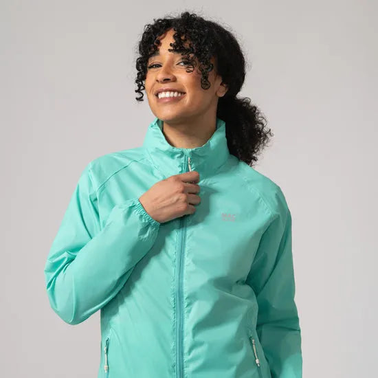 Unisex Tiffany Green Mac In A Sac Mias Origin 2 jacket with zip closure and side pockets, lightweight and water-resistant.